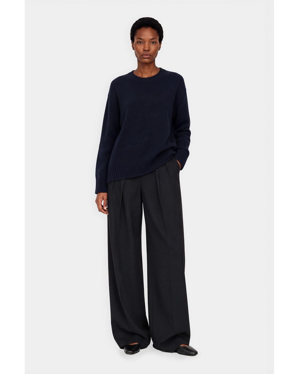 Filippa K Blue Cashmere Crewneck Sweater
