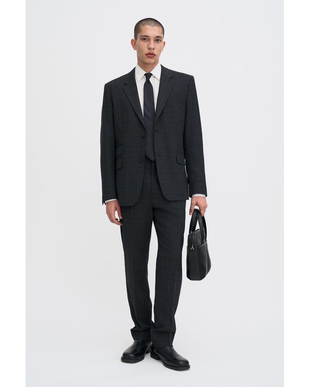 Filippa K Blue Cary Check Blazer for men