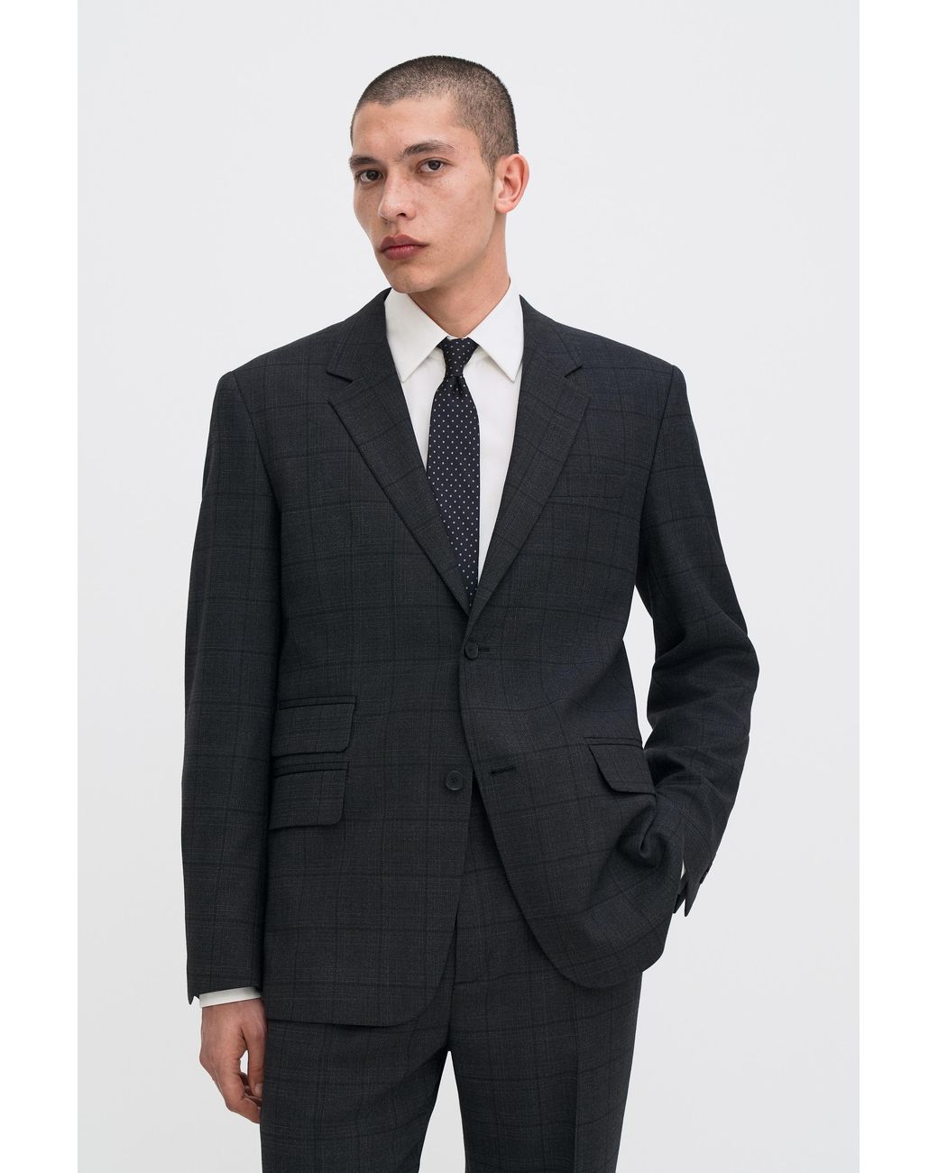 Filippa K Blue Cary Check Blazer for men