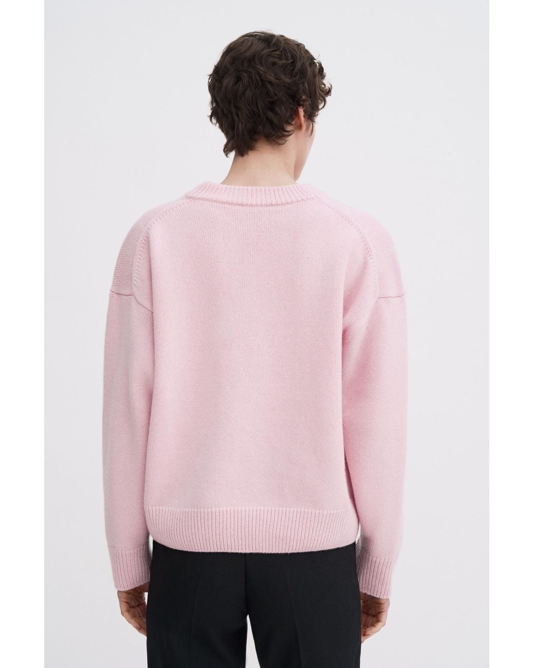 Filippa K Pink Wool Cashmere Crewneck Sweater