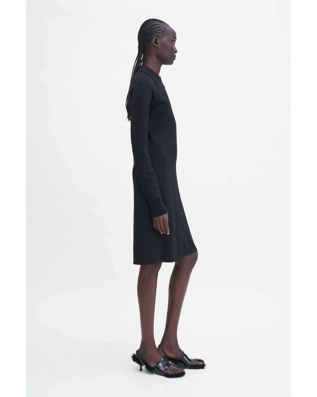 Filippa K Black Polo Merino Dress