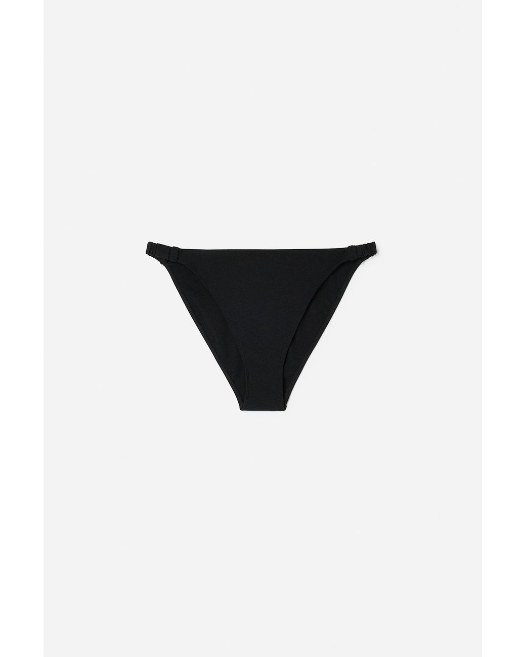 Filippa K Black Gathered Back Bikini Top