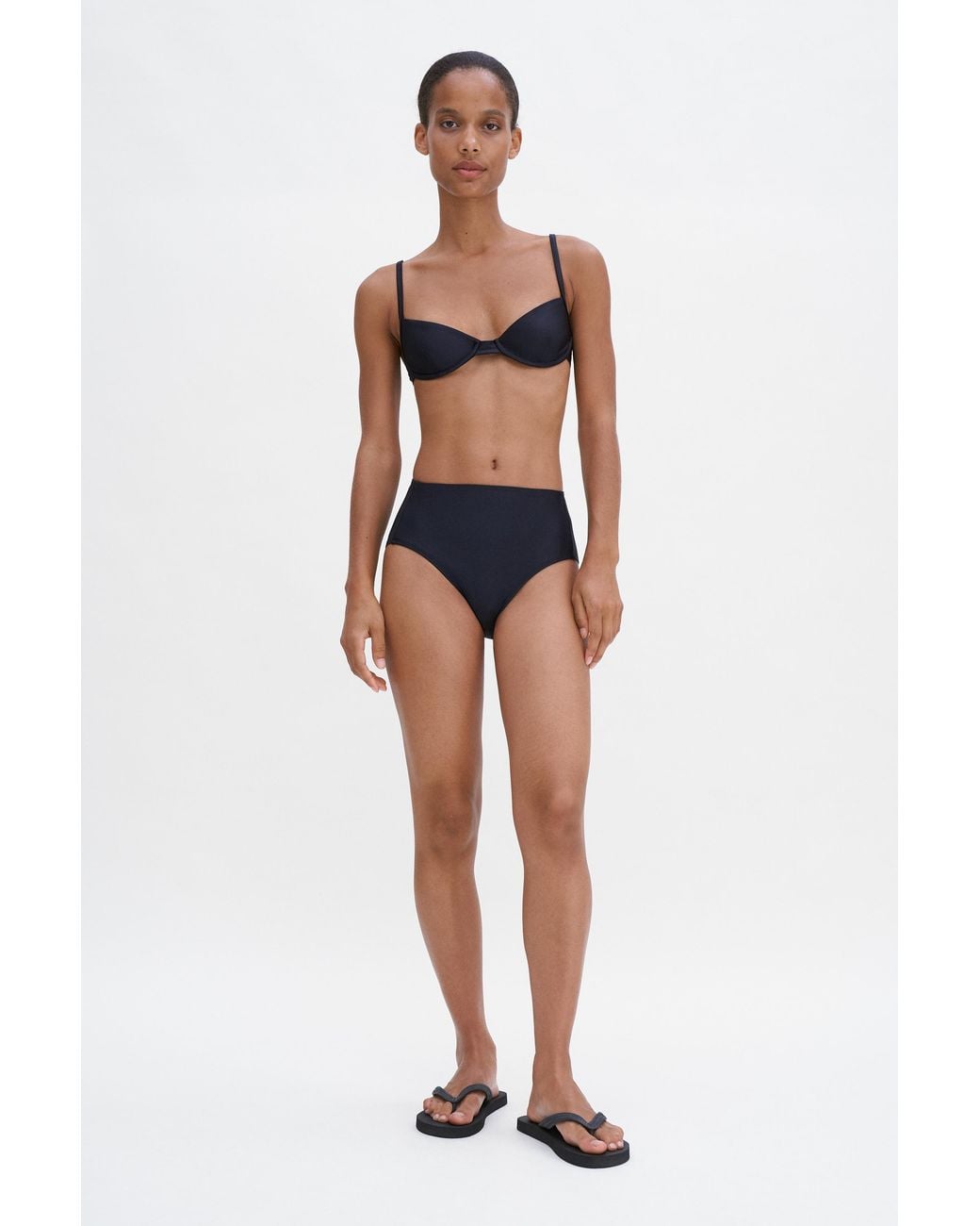 Filippa K Black Underwire Bikini Top
