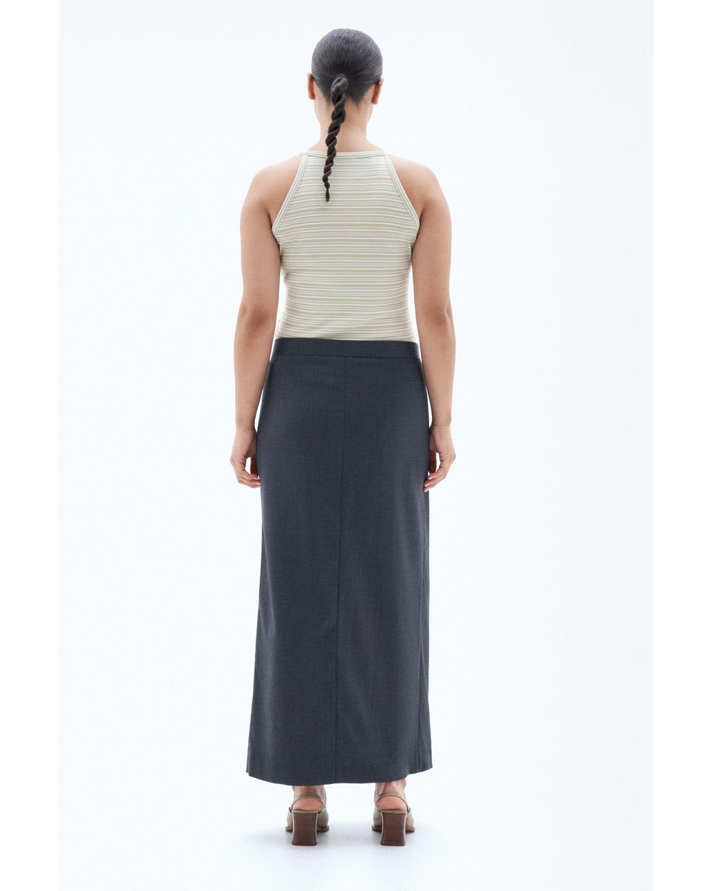 Filippa K White Striped Tank