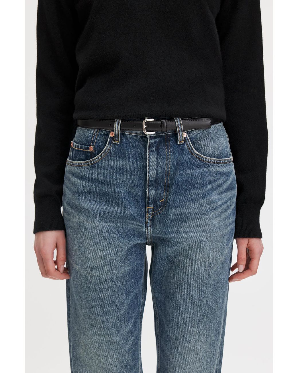 Filippa K Blue Small Buckle Belt