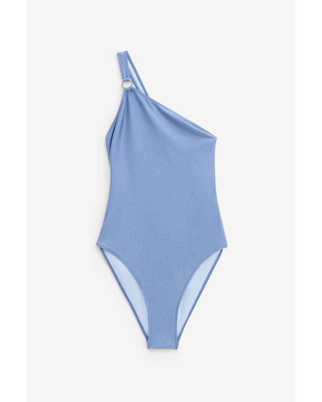 Filippa K Blue Asymmetric Shimmer Swimsuit