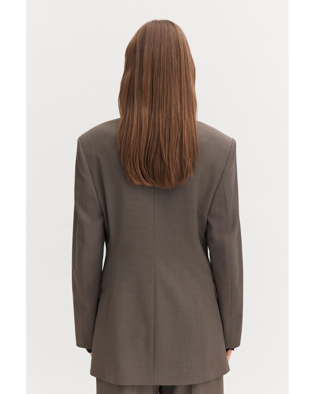 Filippa K Brown Slit Blazer