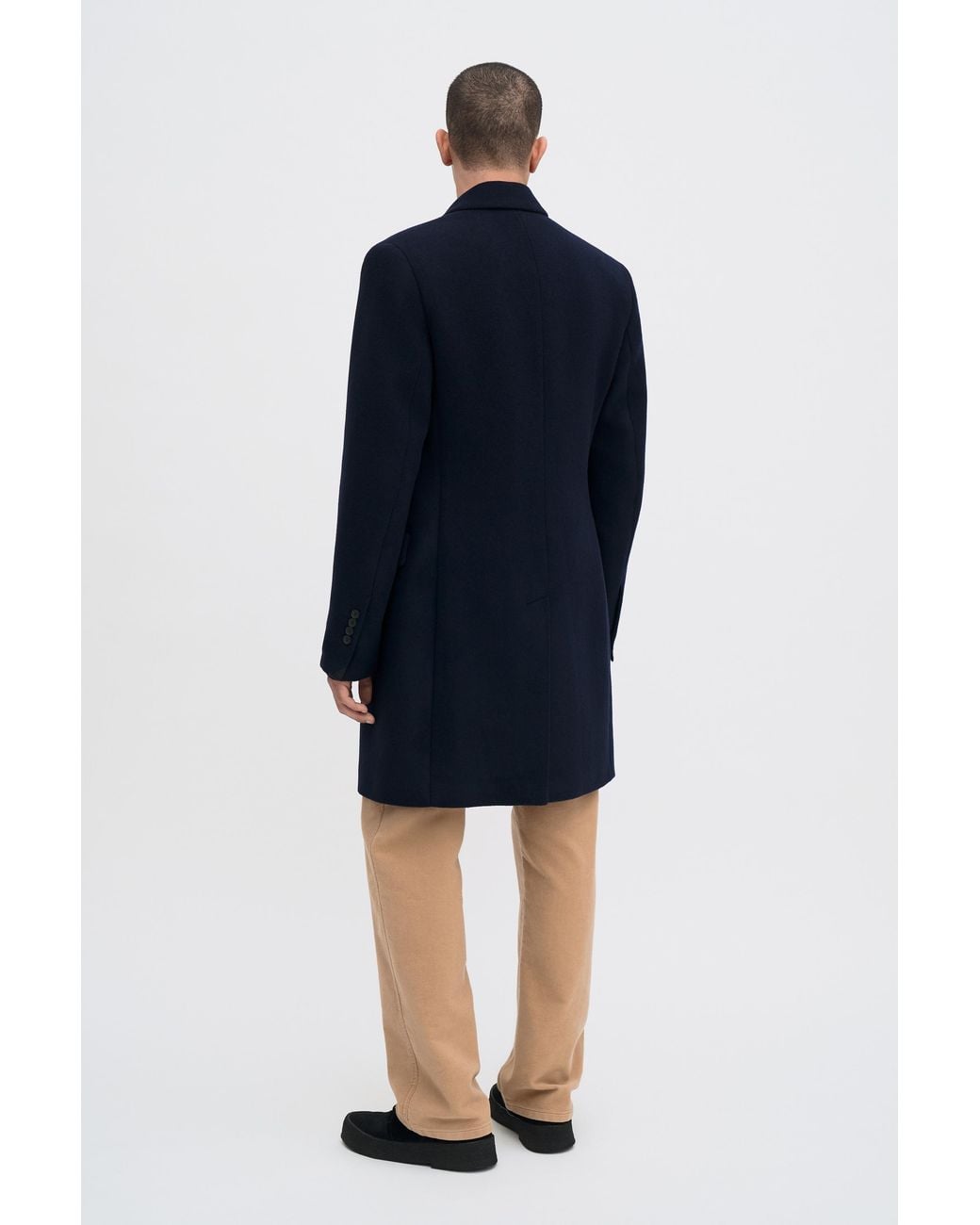 Filippa K Blue William Wool Coat for men