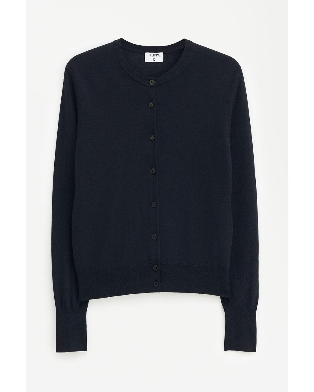 Filippa K Blue Merino Short Cardigan