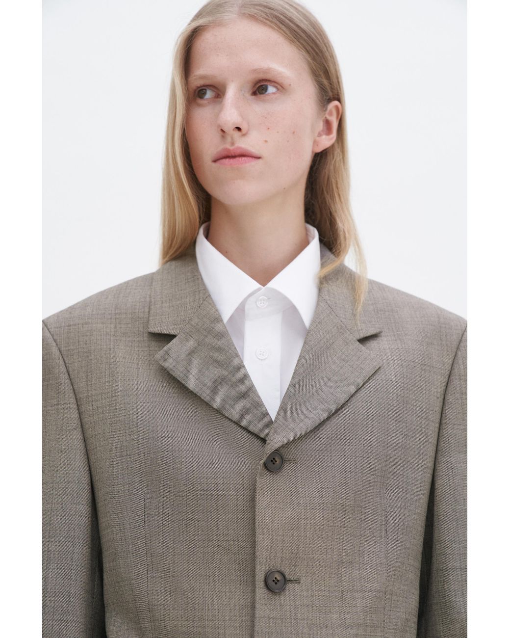 Filippa K Gray Wool Blend Blazer