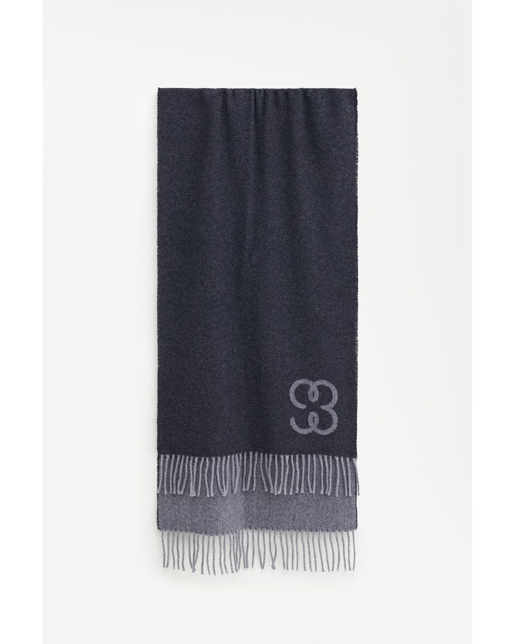 Filippa K Blue Monogram Scarf