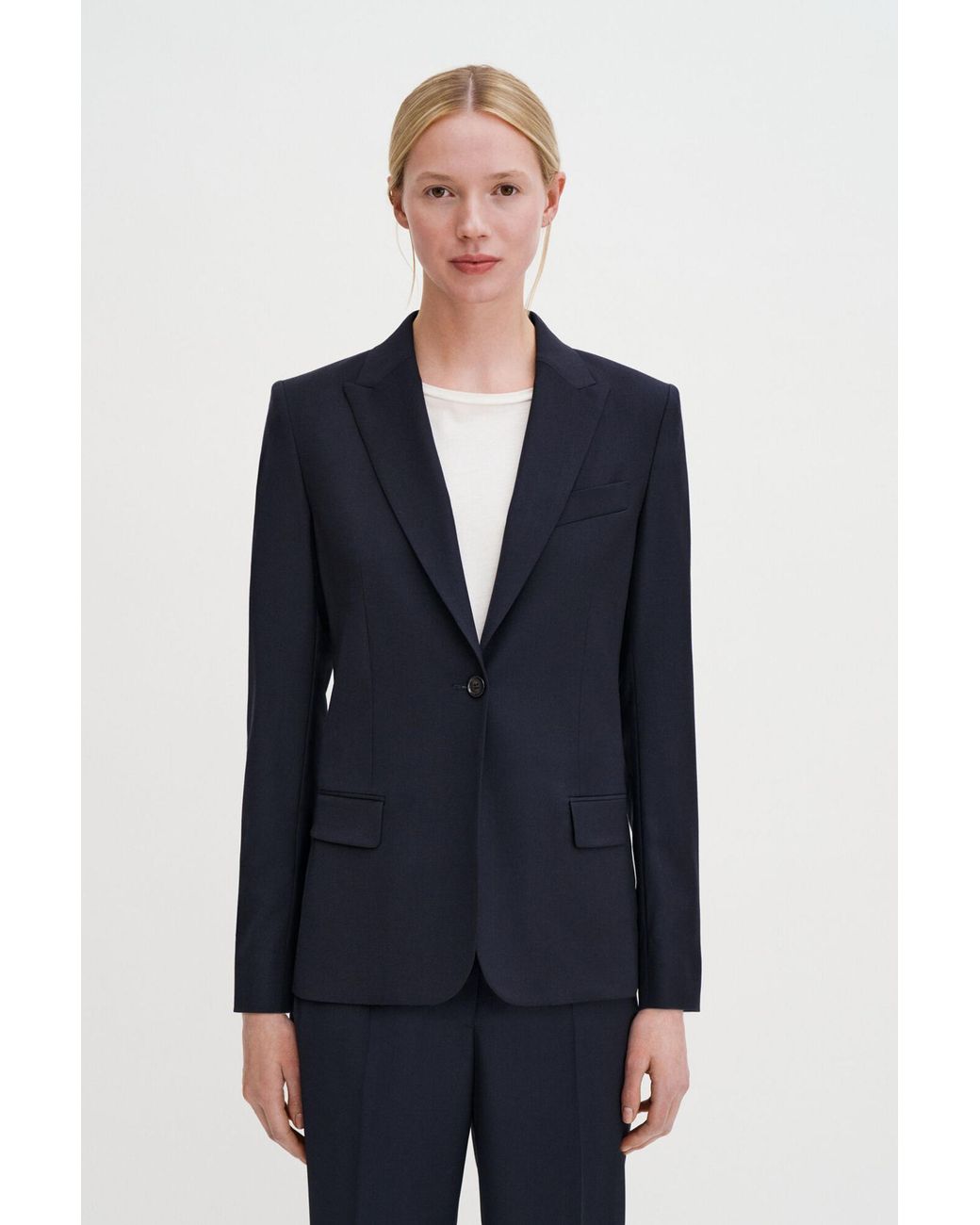 Filippa K Blue Sasha Cool Wool Blazer