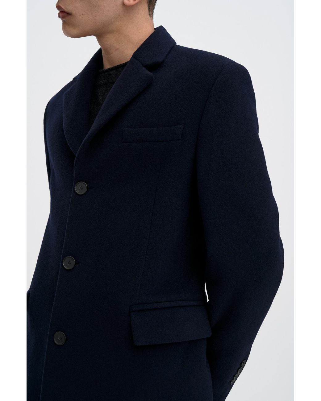 Filippa K Blue William Wool Coat for men