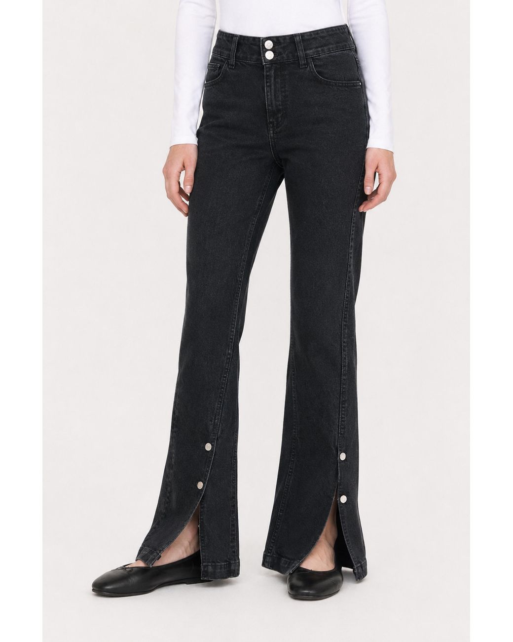 Filippa K Blue 90S Stretch Button Front Jeans