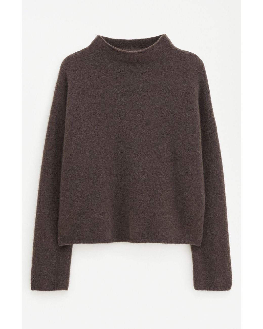 Filippa K Brown Mika Yak Funnelneck Sweater