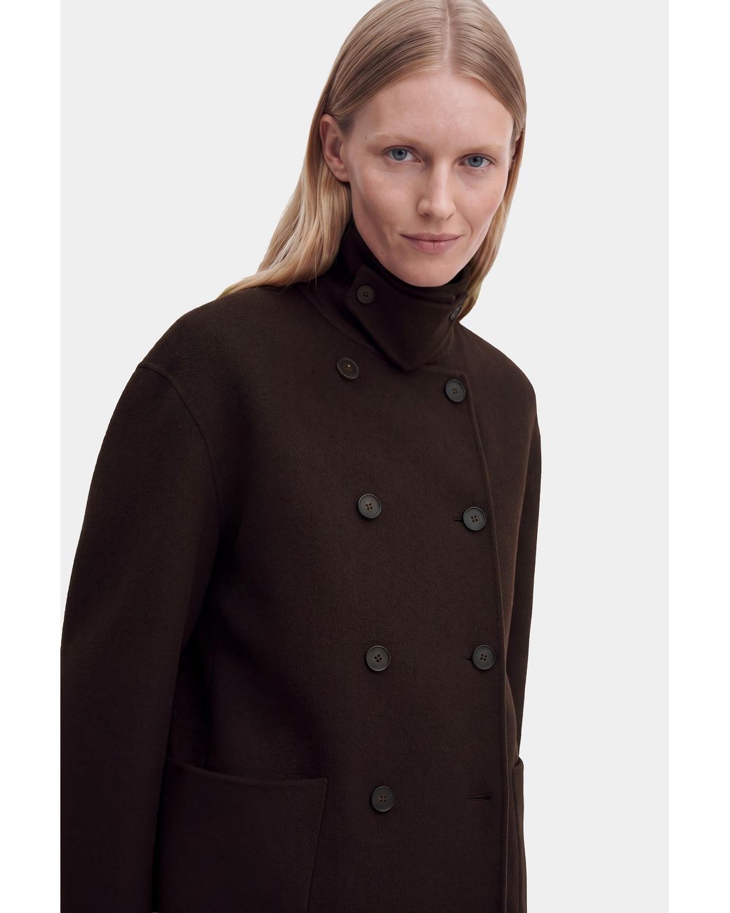 Filippa K Black Amelia Doublé Coat