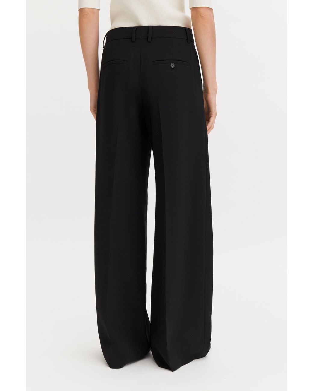 Filippa K White Harlow Drapey Trousers