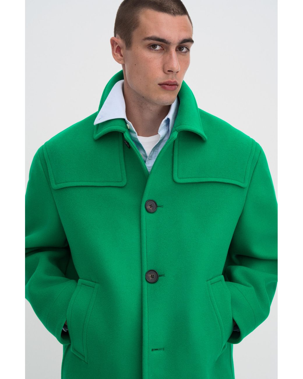 Filippa K Green Wool Donkey Jacket for men