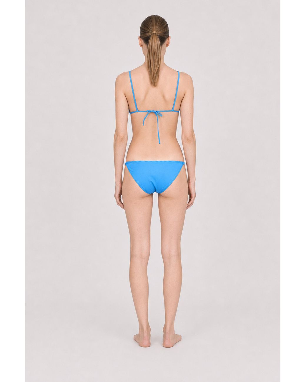 Filippa K Blue Triangle Bikini Top