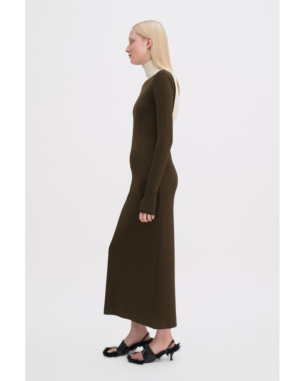 Filippa K White Scooped Back Jersey Dress