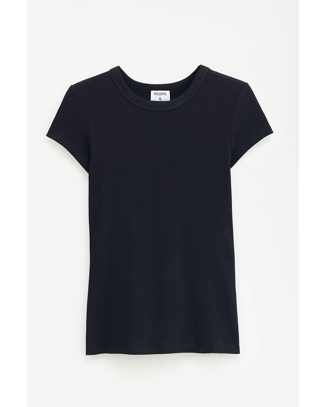 Filippa K Blue Fine Rib Tee