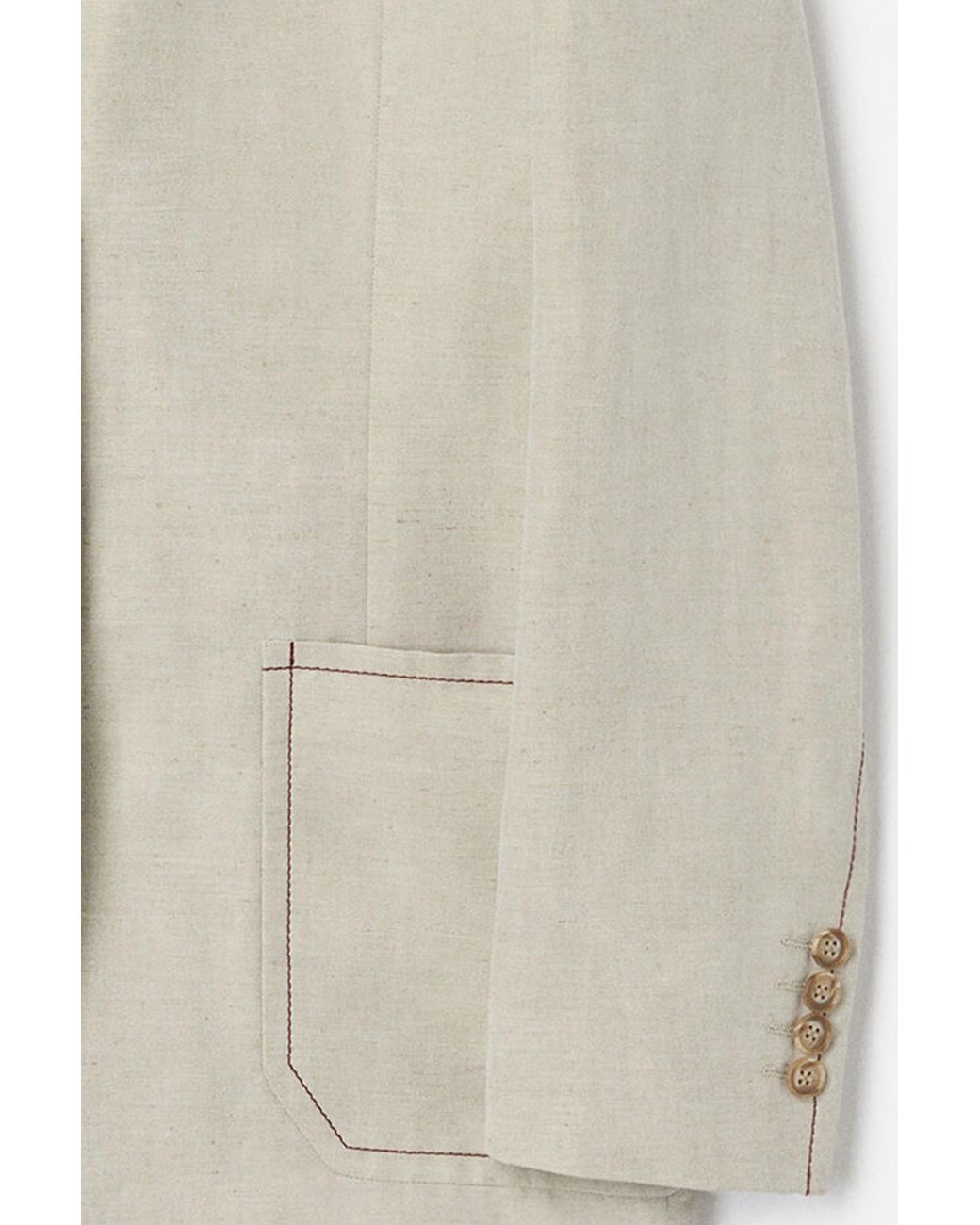 Filippa K Natural Brooke Linen Mariner Blazer