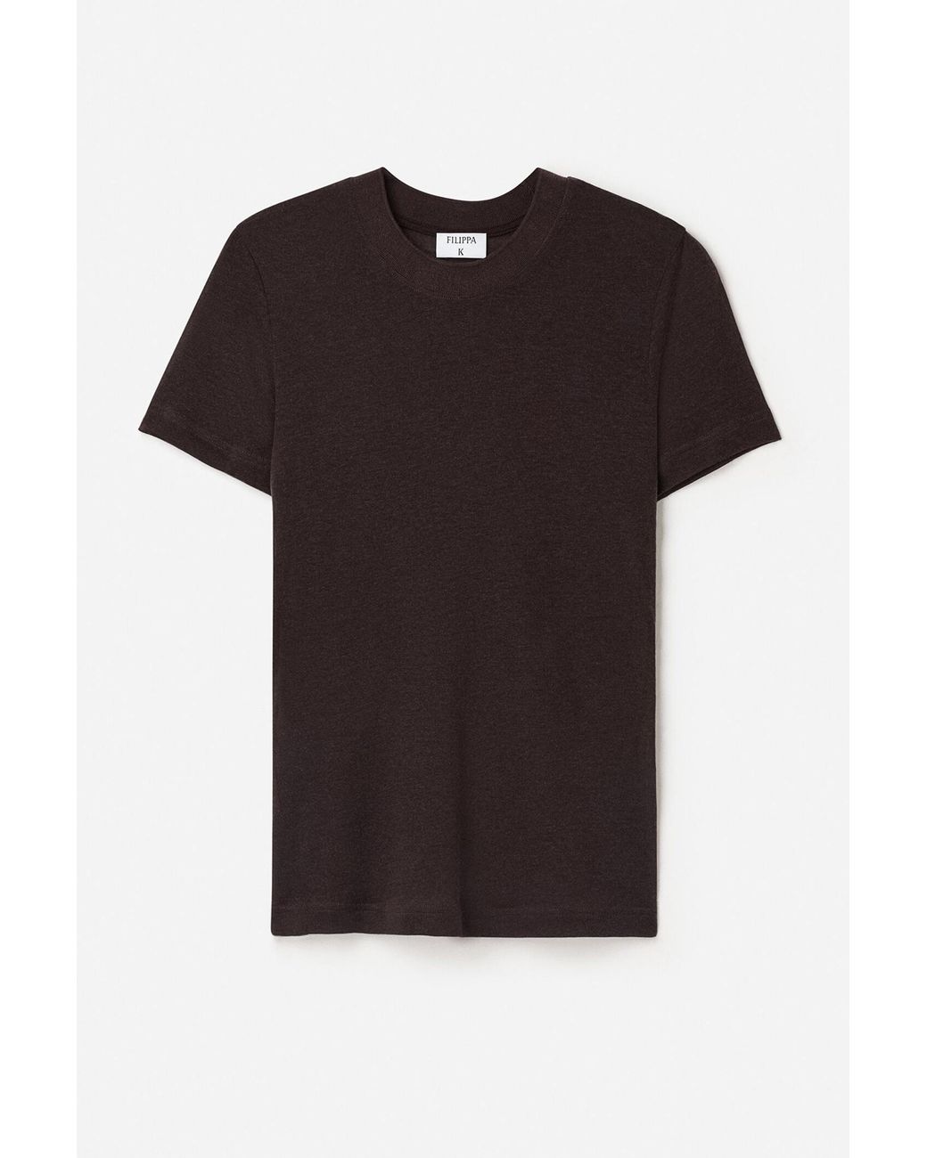 Filippa K Brown Lyocell Cashmere Tee