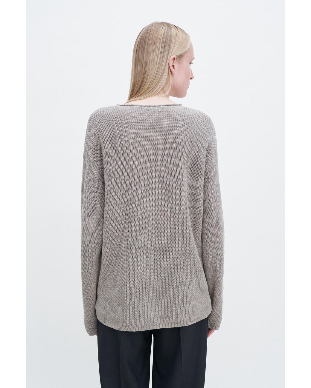 Filippa K Gray Relaxed Linen Sweater