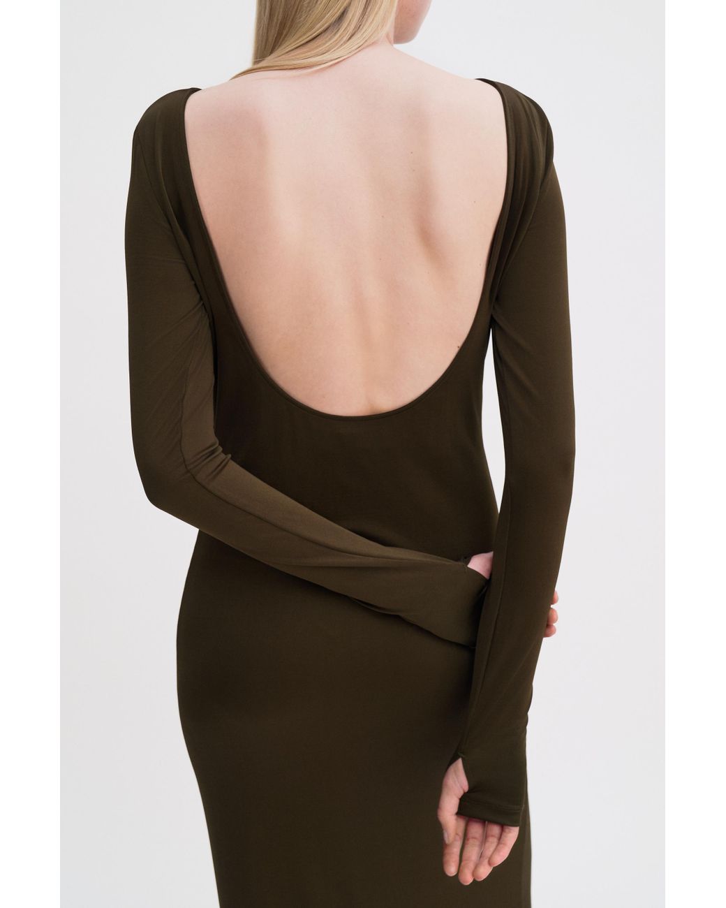 Filippa K White Scooped Back Jersey Dress