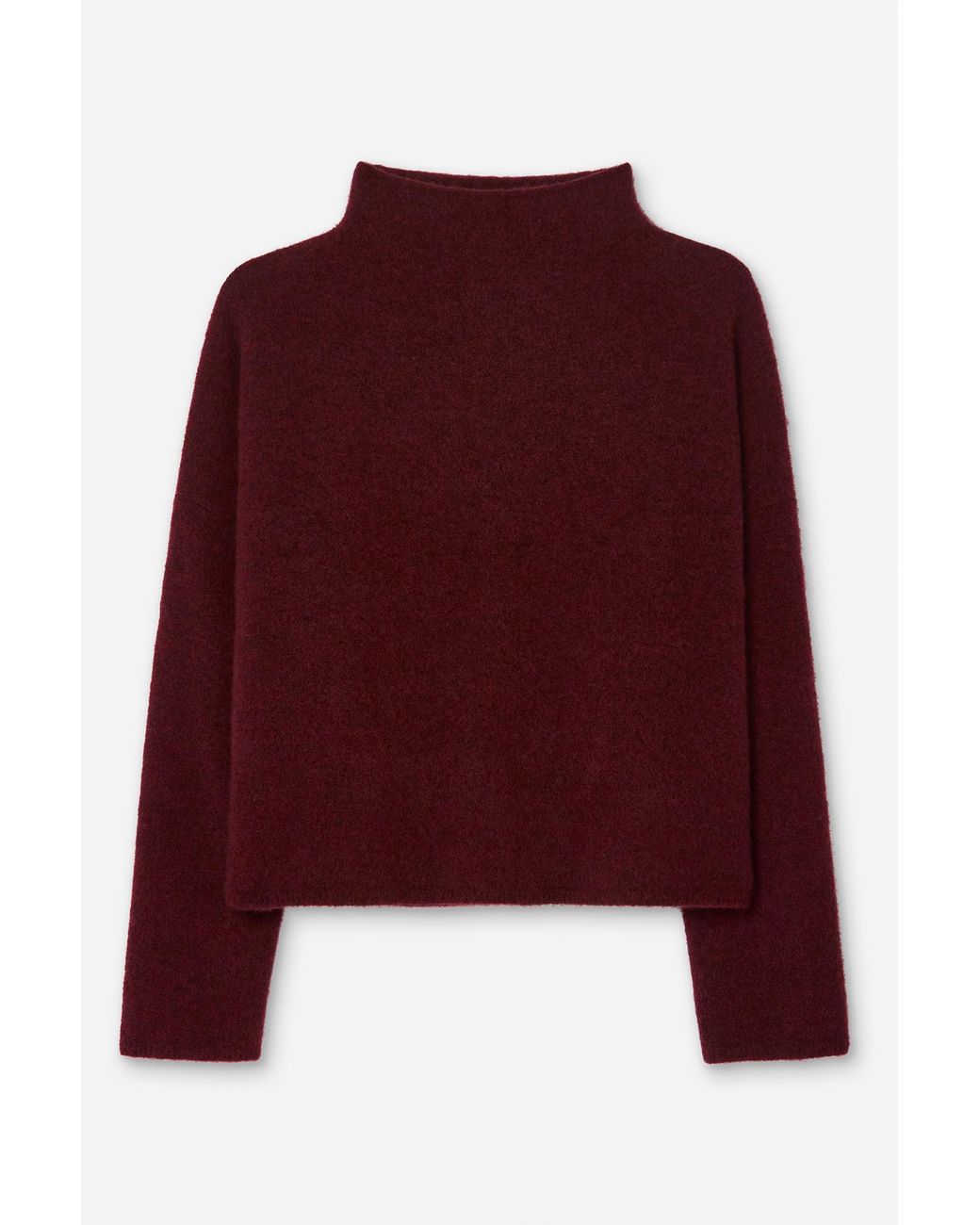 Filippa K Red Mika Yak Funnelneck Sweater