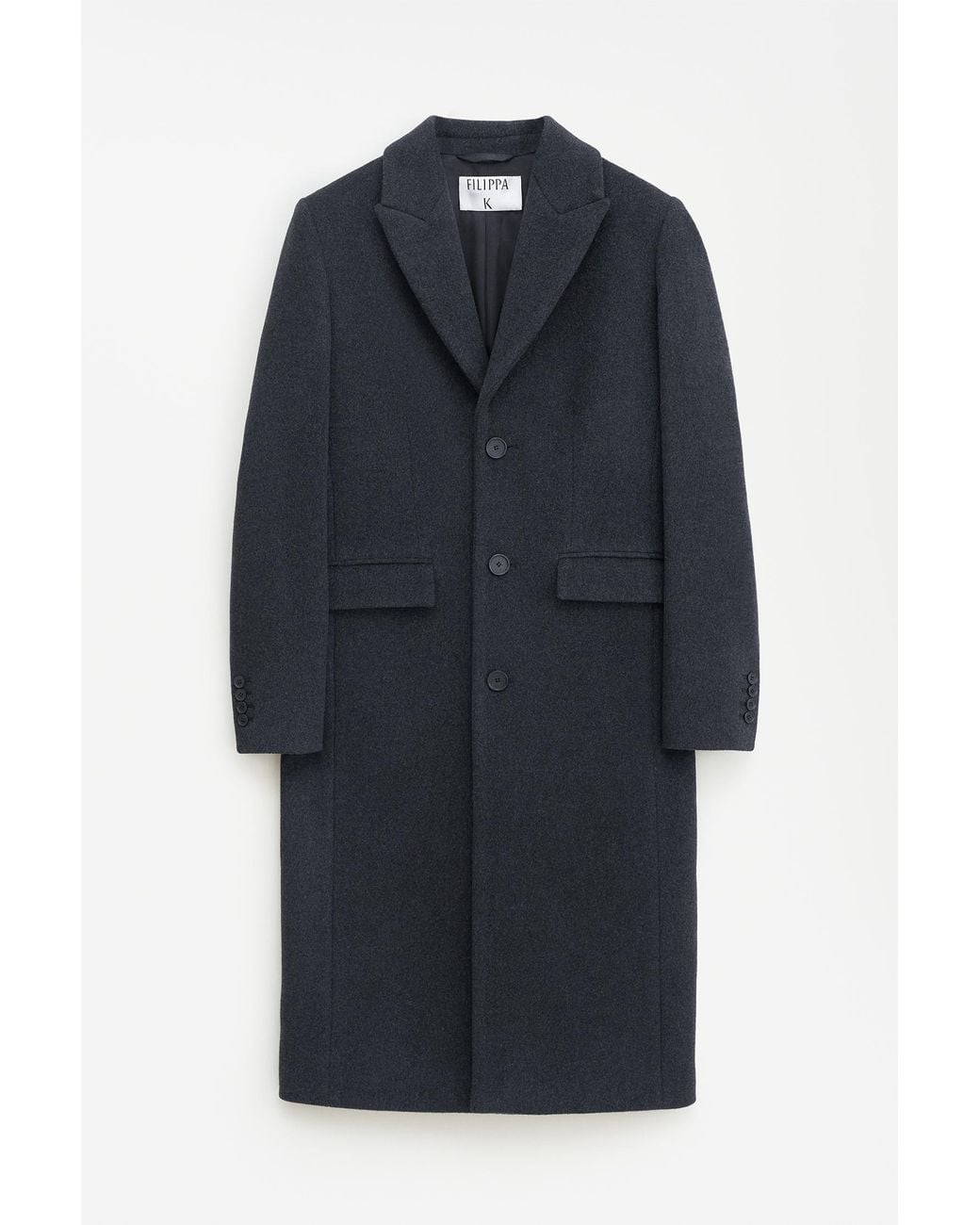 Filippa K Blue 93 Slim Wool Coat