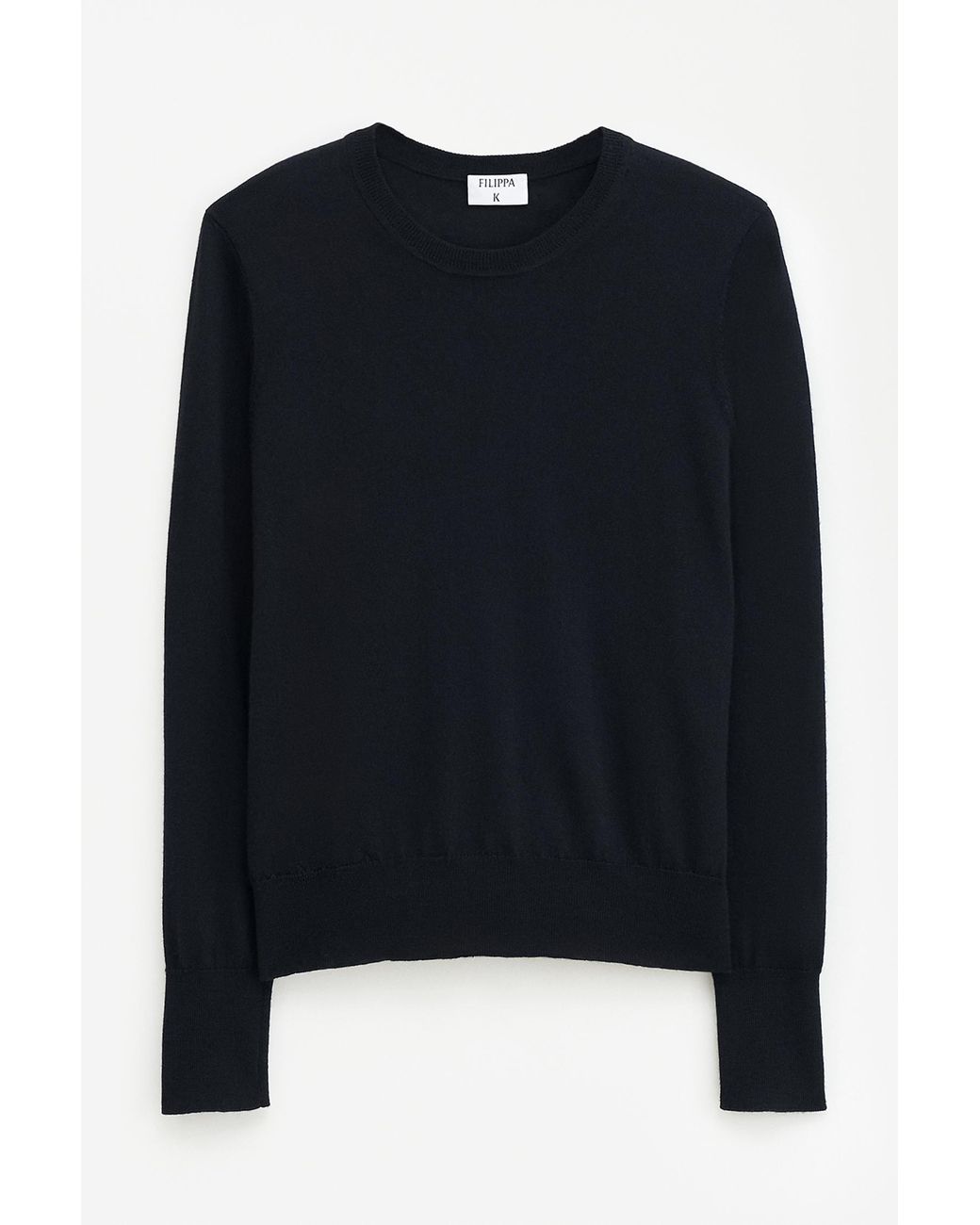Filippa K Blue Merino R-Neck Sweater
