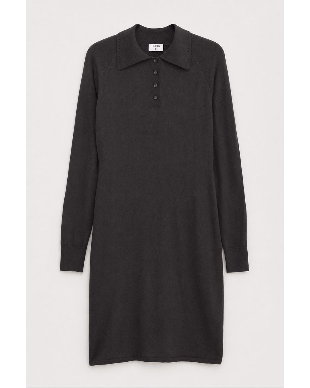 Filippa K Black Polo Merino Dress