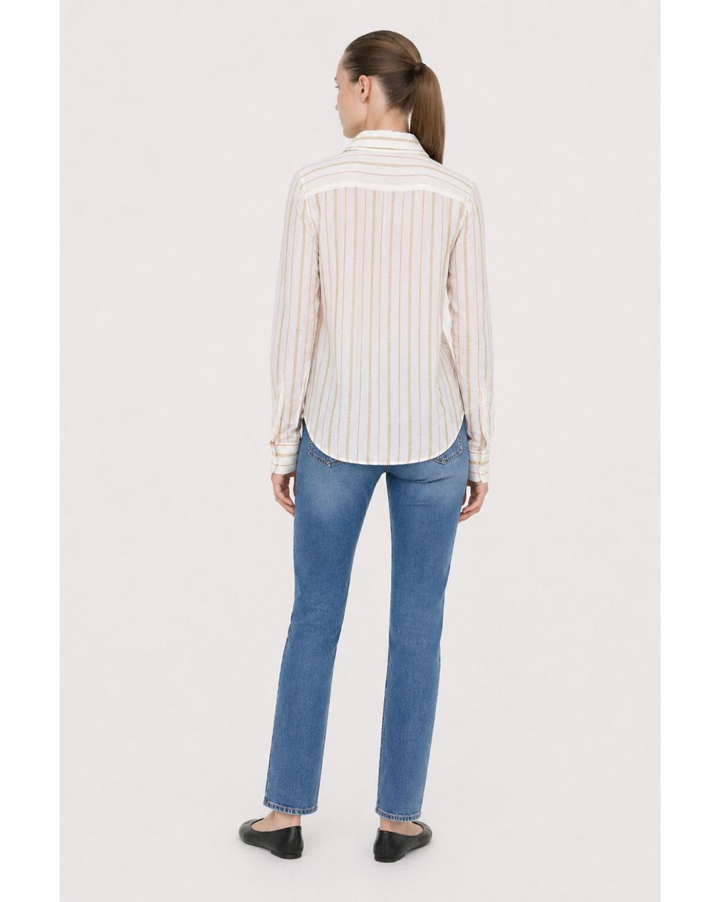 Filippa K White Seersucker Stripe Shirt