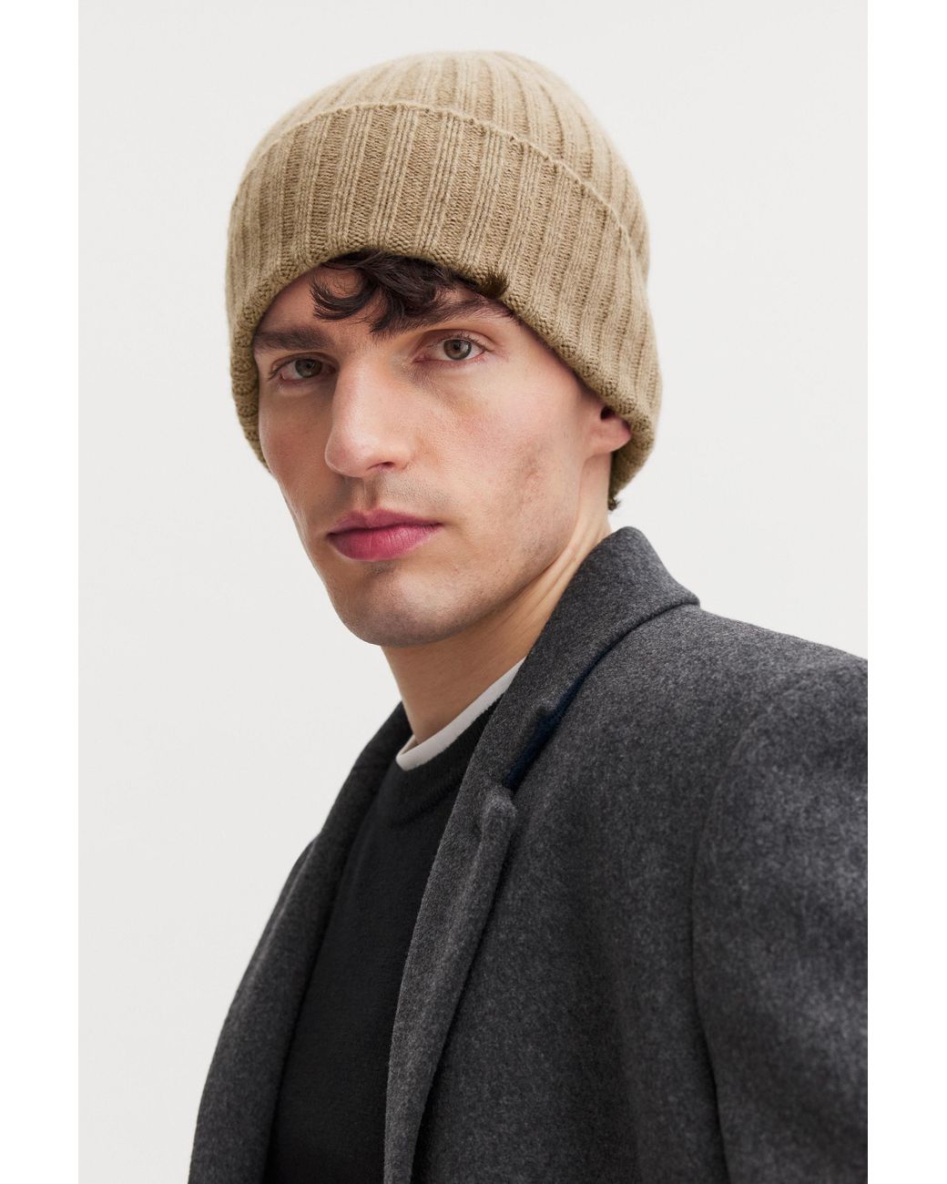Filippa K Natural Cashmere Rib Hat