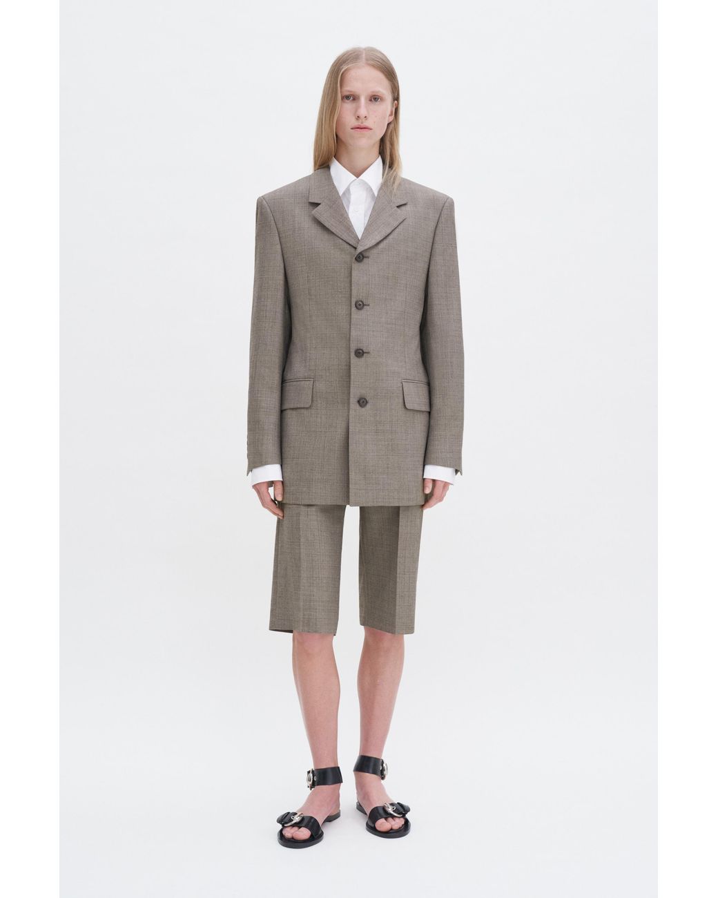Filippa K Gray Wool Blend Blazer