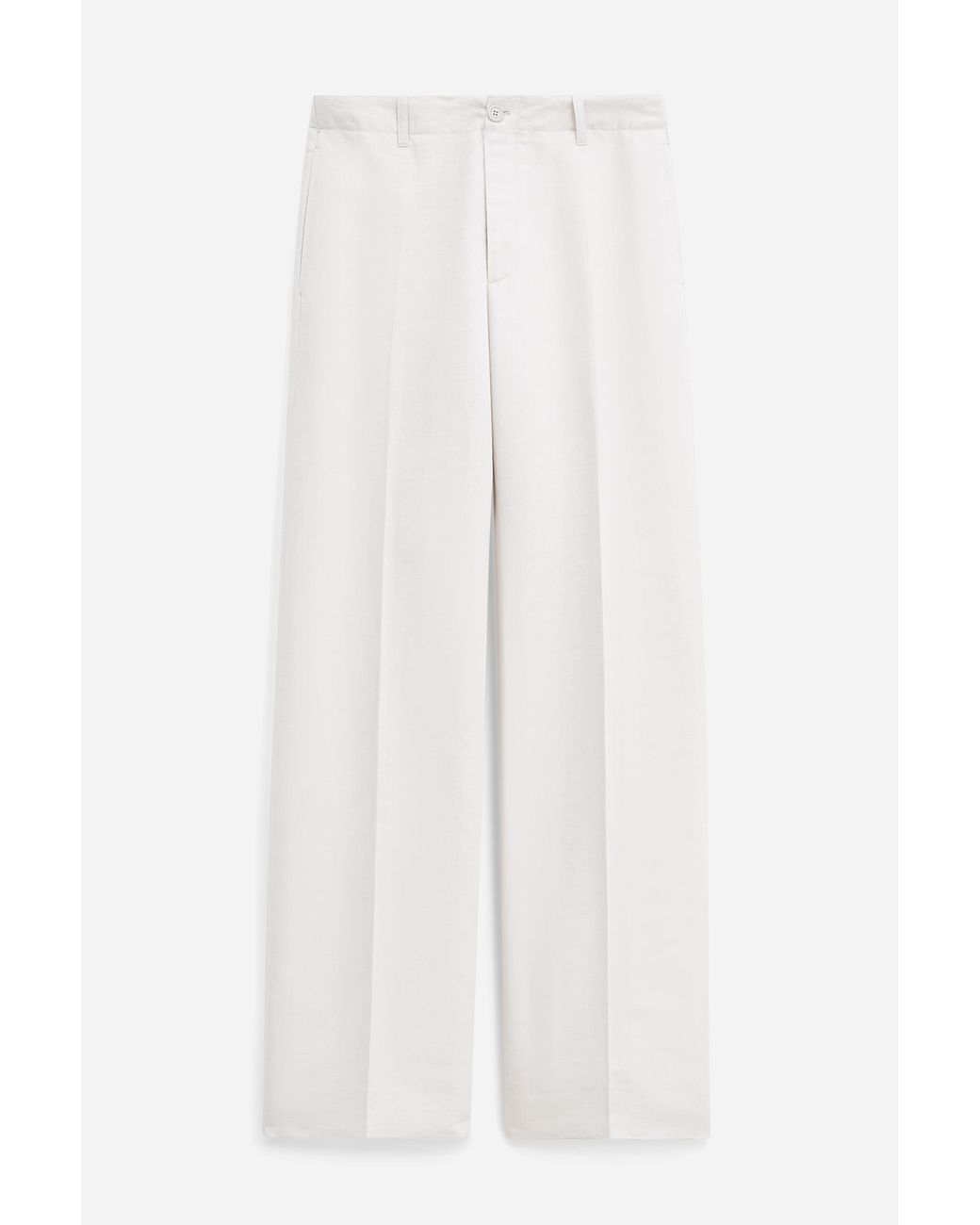 Filippa K White Relaxed Straight Cotton Linen