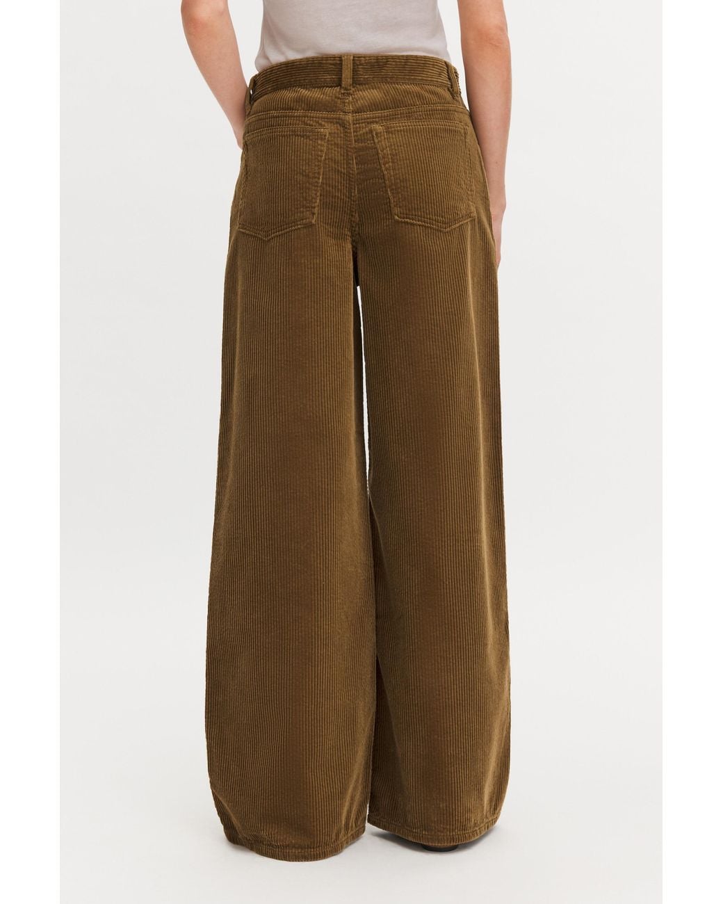 Filippa K Brown Wide Leg Corduroy Trousers