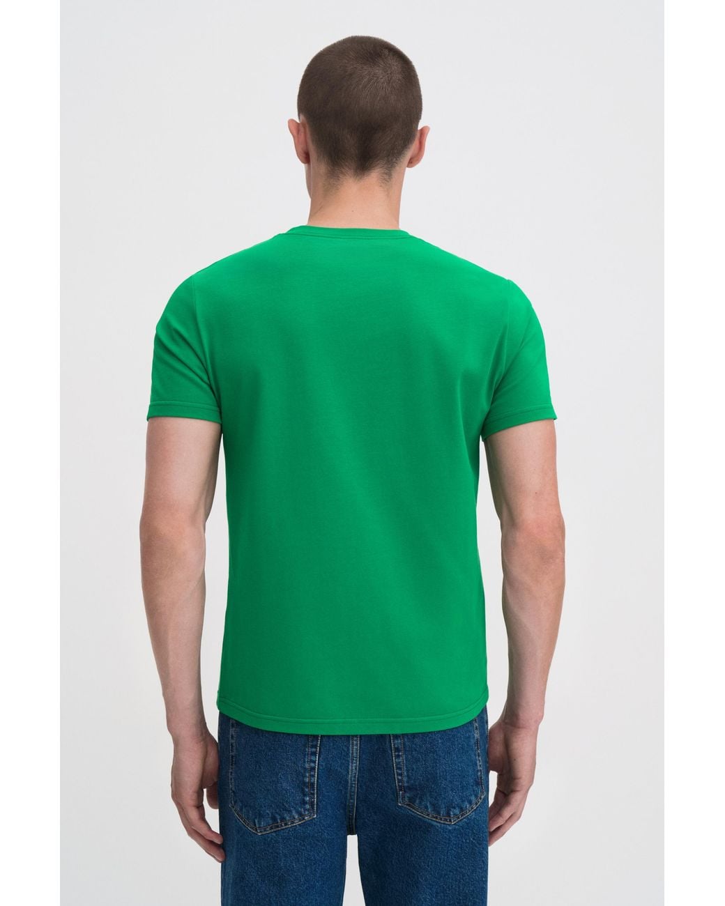Filippa K Green Stretch Cotton Tee for men