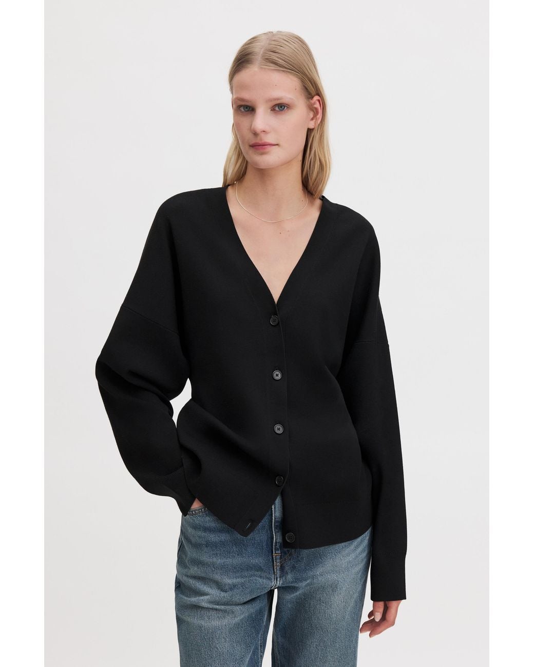 Filippa K Black Hourglass Cardigan