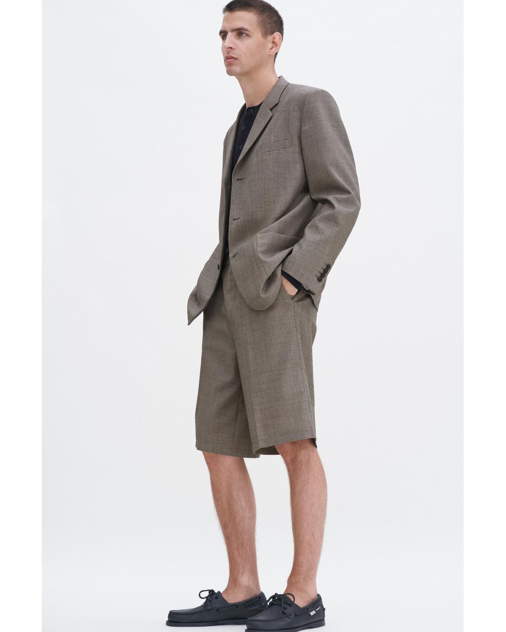 Filippa K Gray Wool Blend Patch Pocket Blazer for men