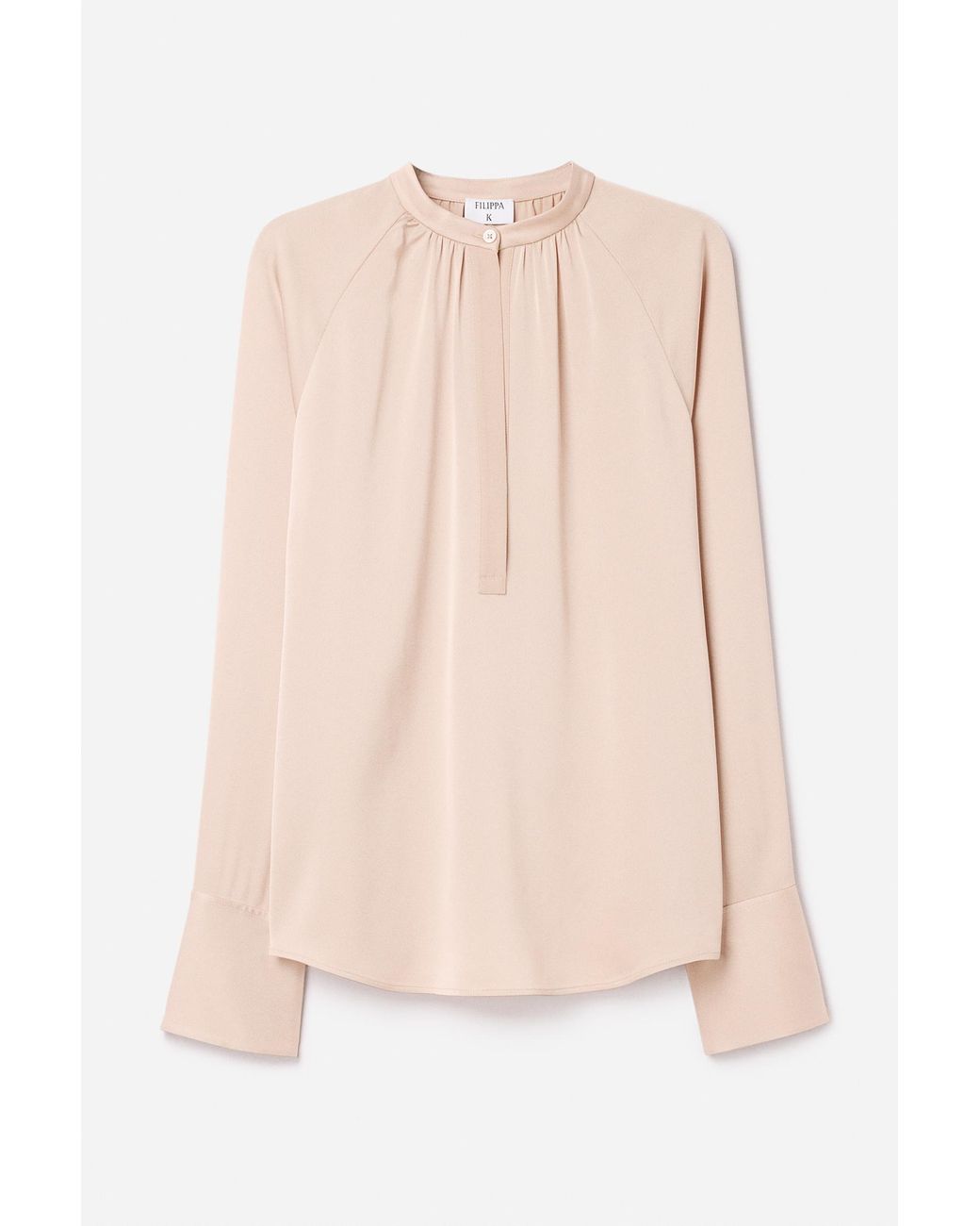 Filippa K Natural Gathered Raglan Blouse