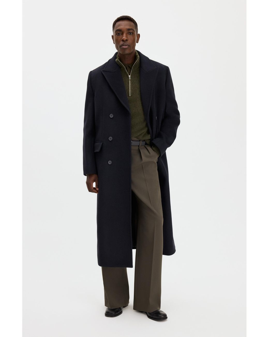 Filippa K Blue Damian Wool Coat for men