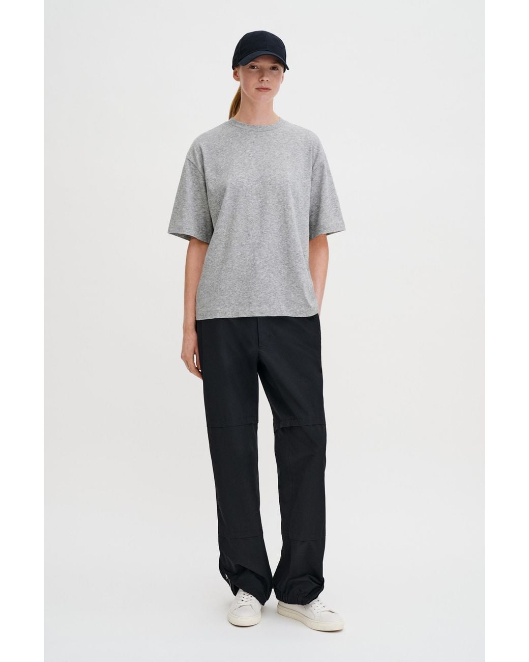 Filippa K Gray Oversized Cotton Tee
