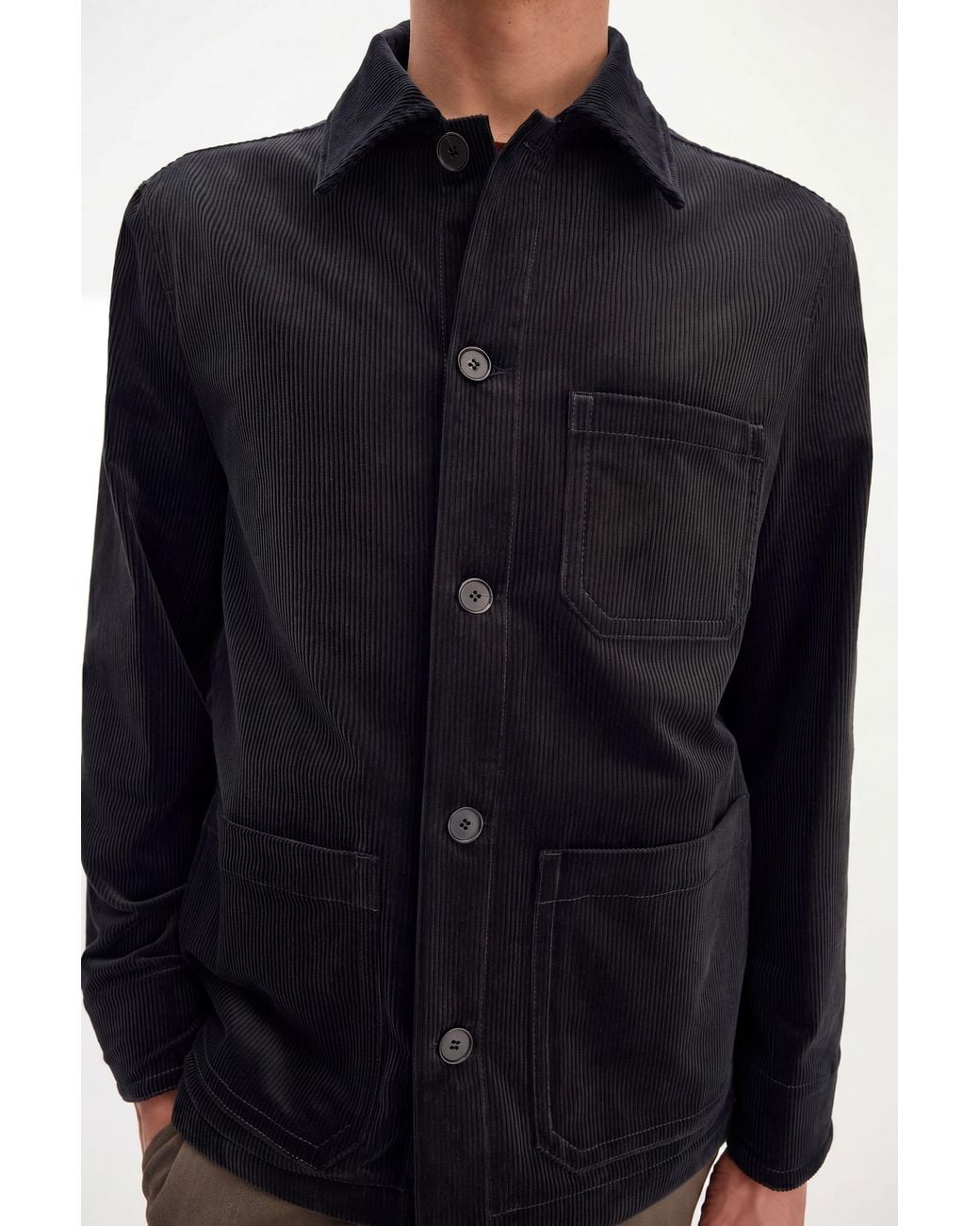 Filippa K Black Taylor Corduroy Jacket for men