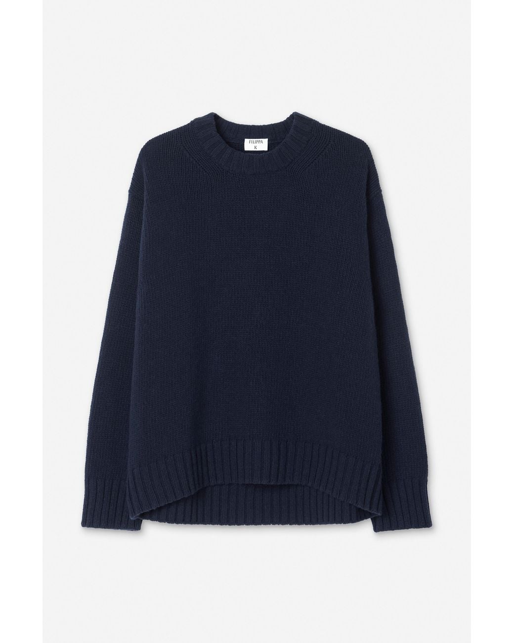 Filippa K Blue Cashmere Crewneck Sweater