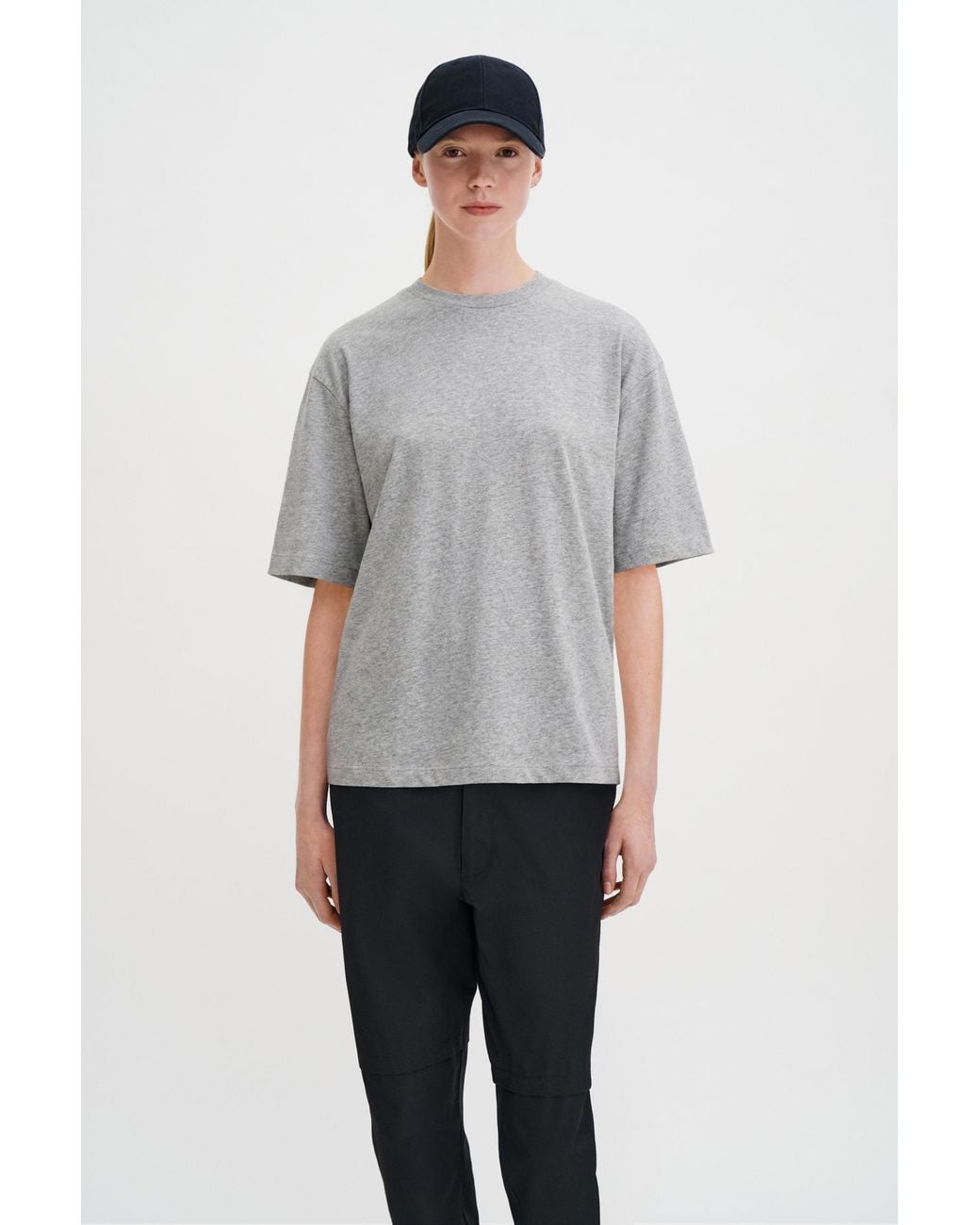 Filippa K Gray Oversized Cotton Tee