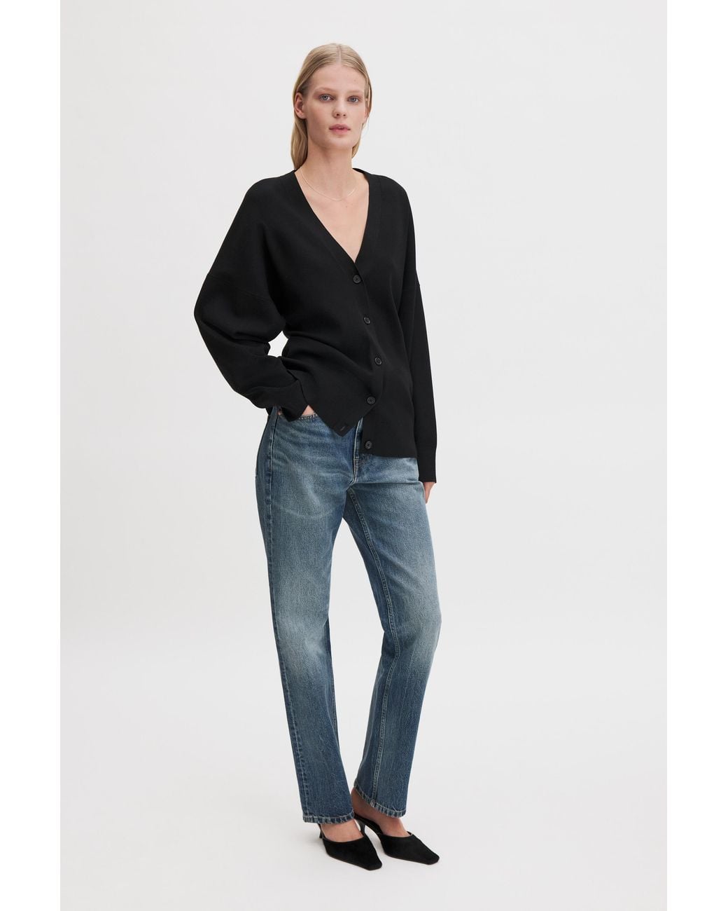 Filippa K Black Hourglass Cardigan