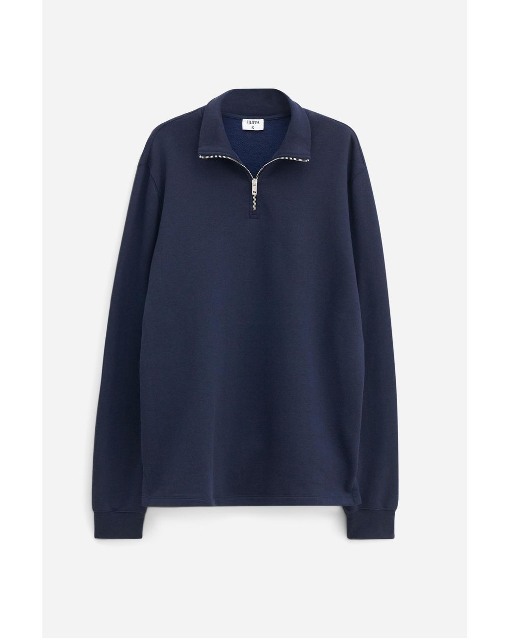 Filippa K Blue Half Zip Sweatshirt for men