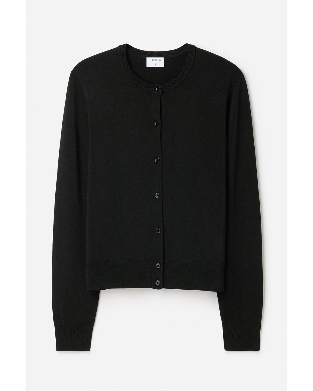 Filippa K Blue Glossy Knit Cardigan